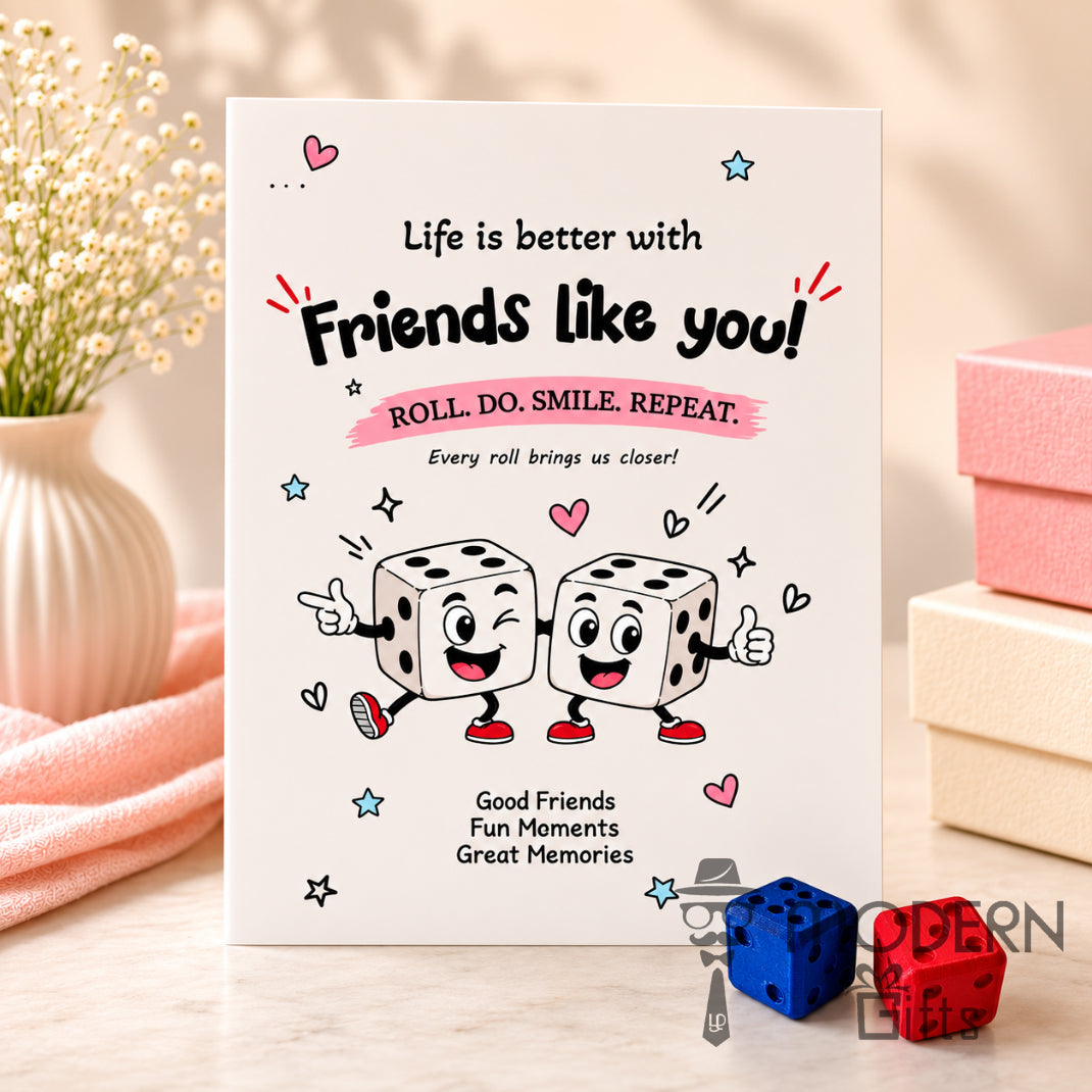 Friendship Dice Greeting Card