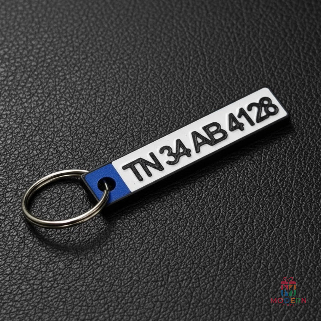 Bike Plate Keychain