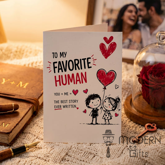 To My Favourite Person Greeting Card With Name Magnet