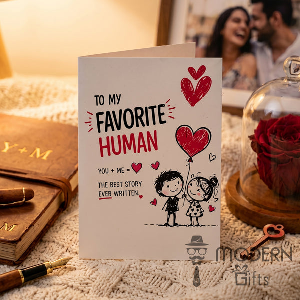 To My Favourite Person Greeting Card With Name Magnet