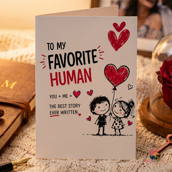 To My Favourite Person Greeting Card With Name Magnet