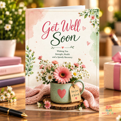 Healing greeting card 