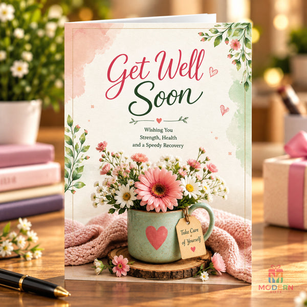 Healing greeting card 
