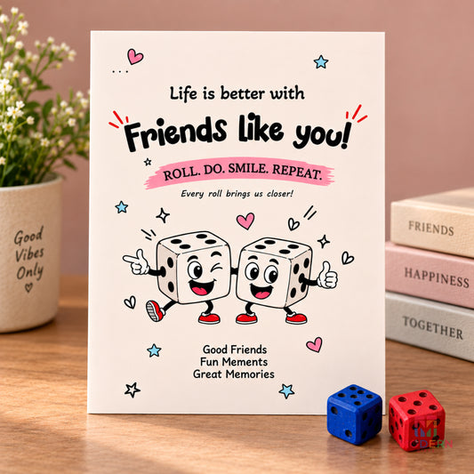 Friendship Dice Greeting Card