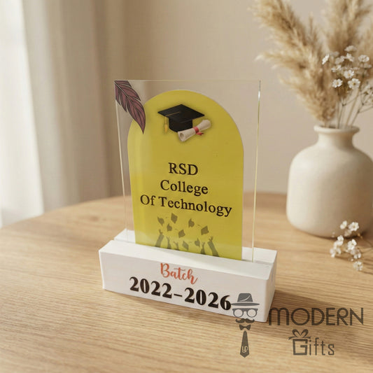 customized farewell acrylic plaque