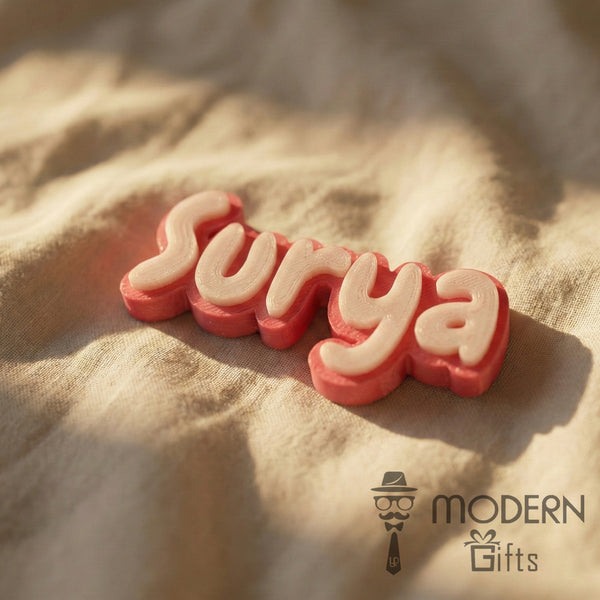 Single Glow Name Magnet - 12 Letters
