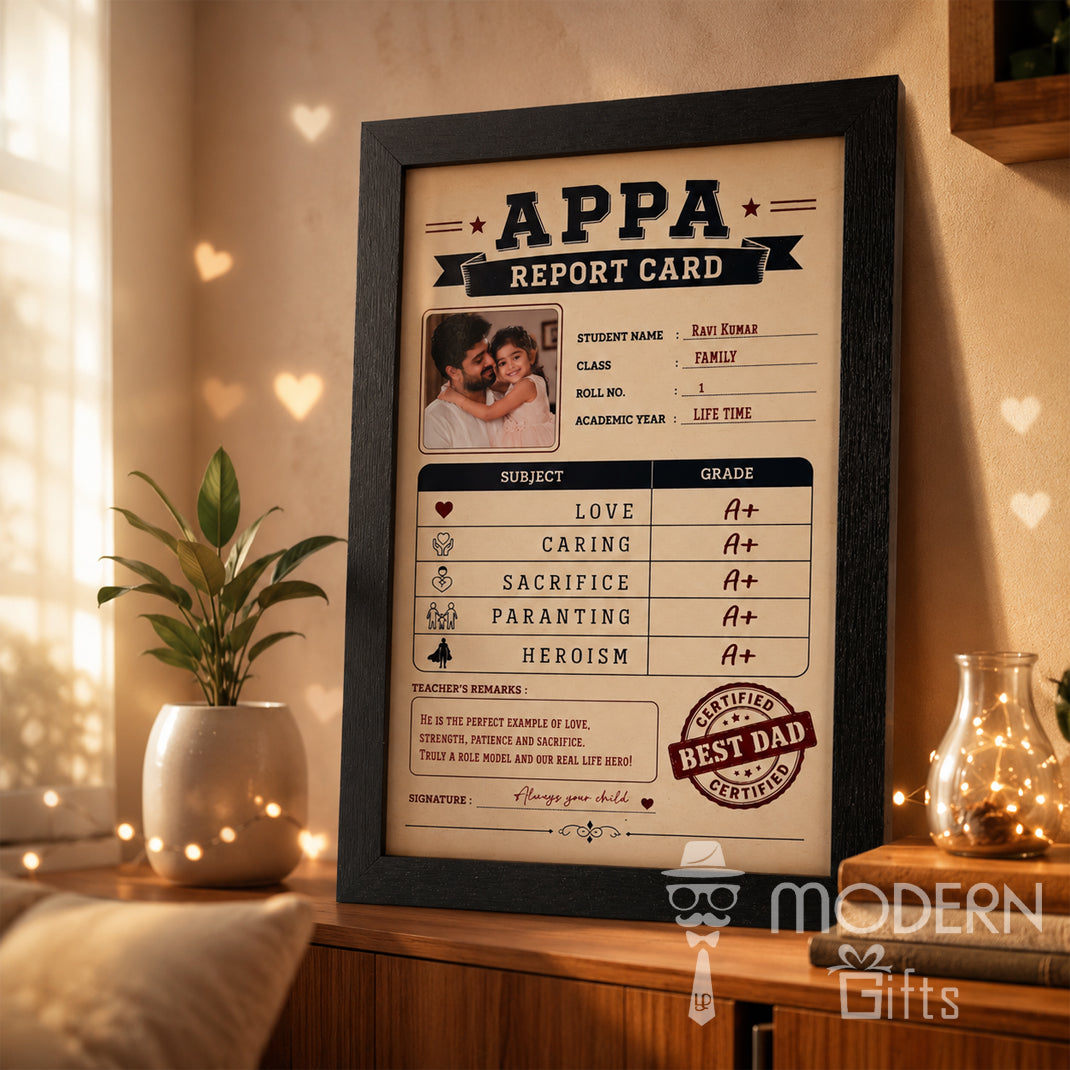 Appa Report Card Frame