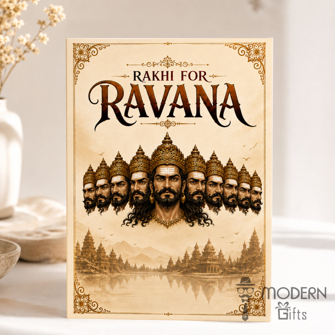 Ravana Rakhi Greeting Card