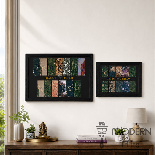 Couple Landsat Map Frame