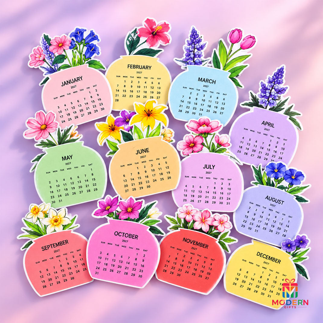 Flowerpot Calendar Stand