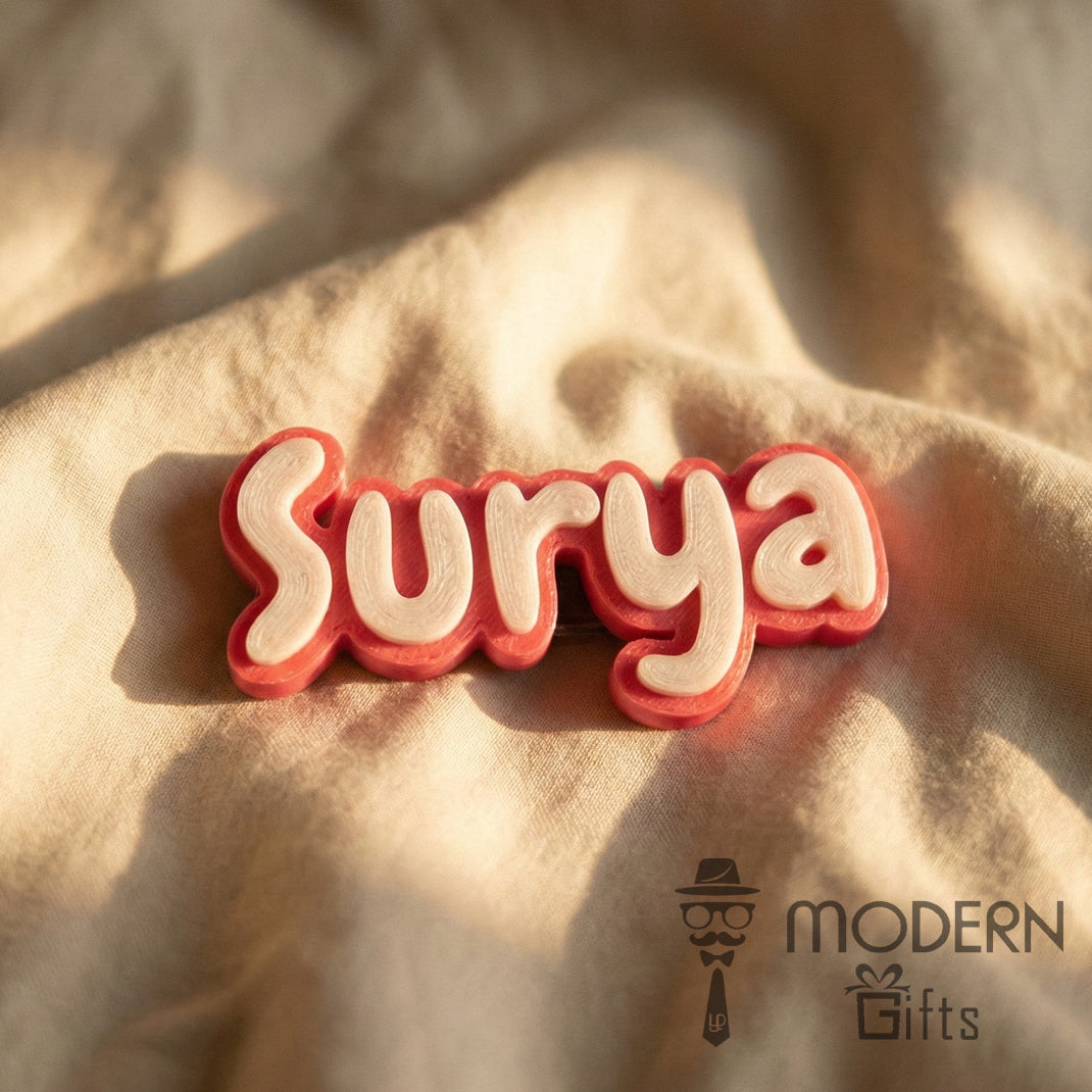 Single Glow Name Magnet