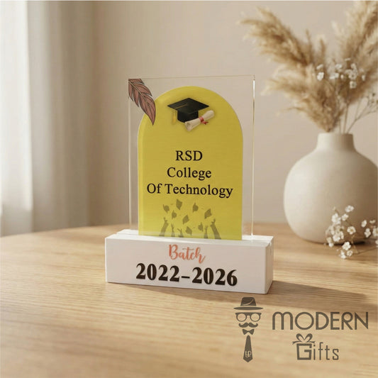 customized farewell acrylic plaque