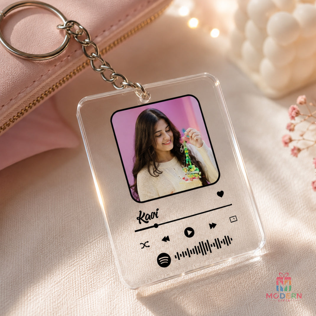 Acrylic Spotify Keychain