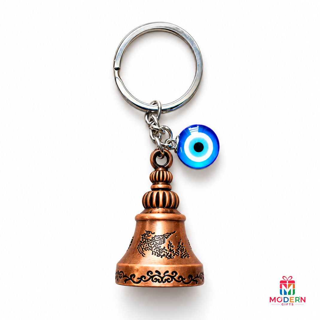 Evil Eye Bell Keychain