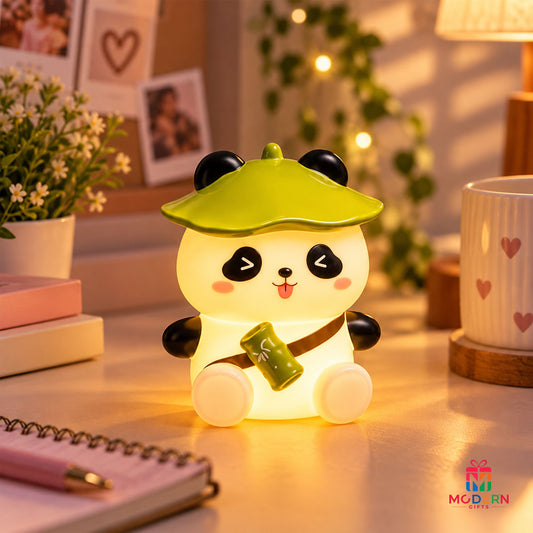 Cute Hat Panda Lamp