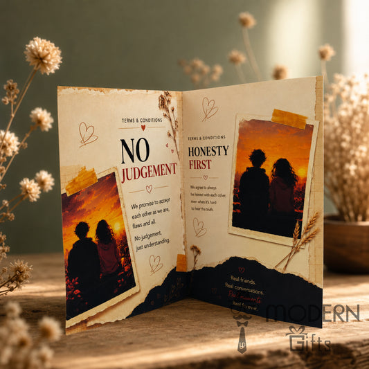Friendship Terms and Conditions Greeting Card