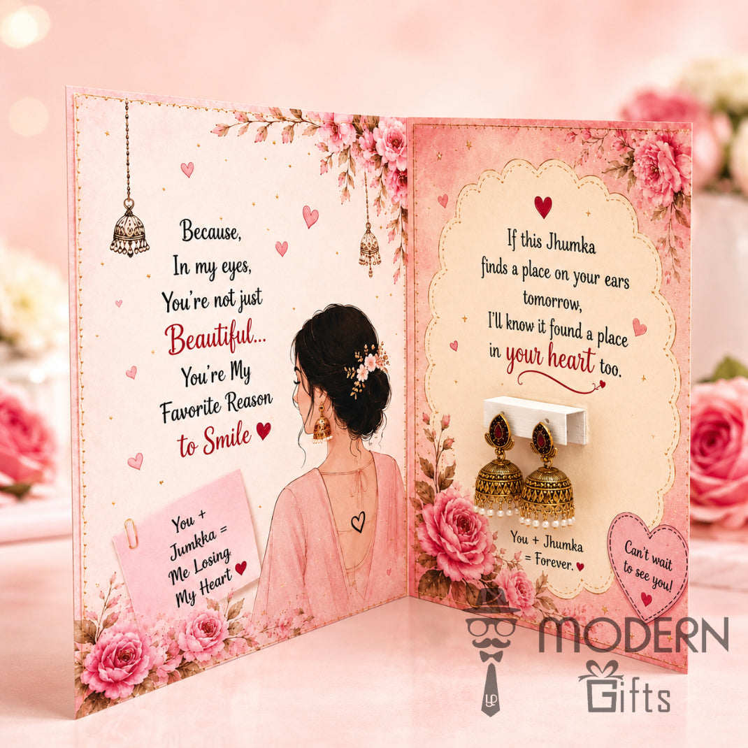 Jhumka Greeting Card
