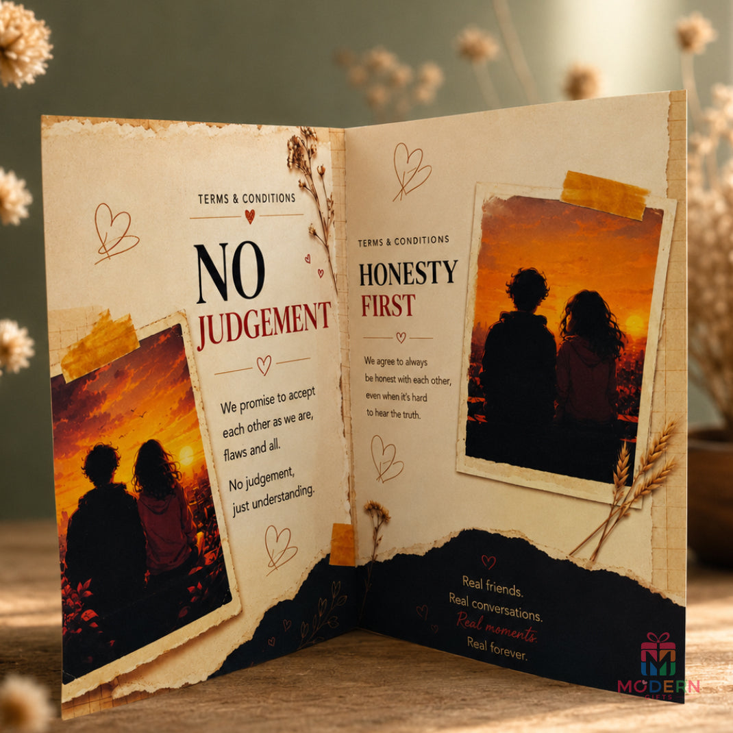 Friendship Terms and Conditions Greeting Card