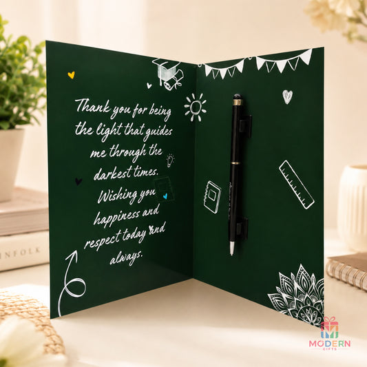 My Teacher Pen Greeting Card