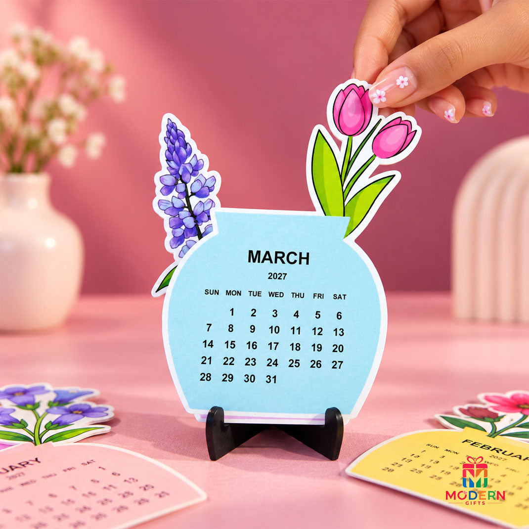Flowerpot Calendar Stand