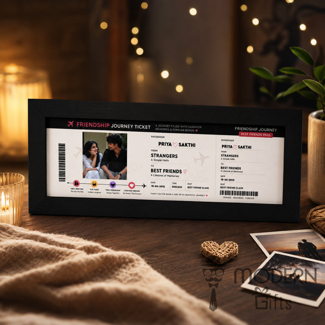Friendship Journey Ticket Frame