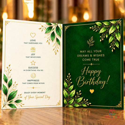 Elegant Birthday Greeting Card