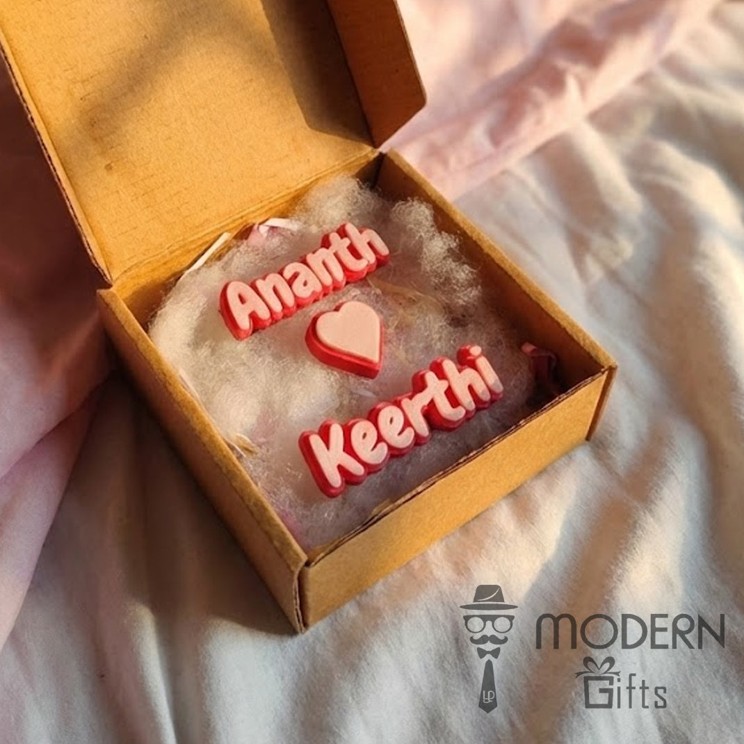 Couple Glow Name Magnet