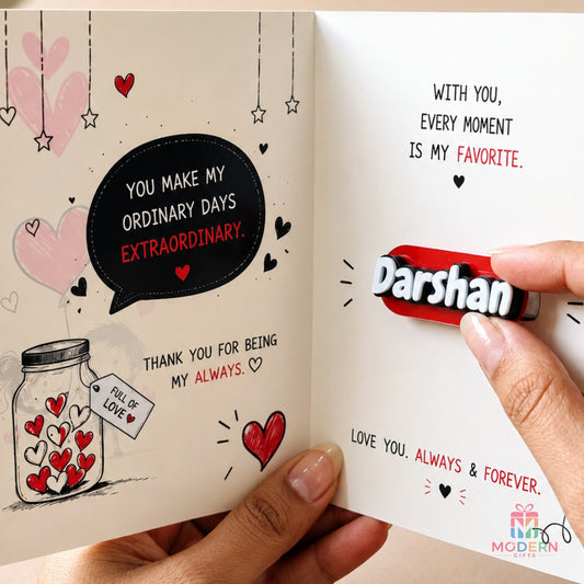 To My Favourite Person Greeting Card With Name Magnet
