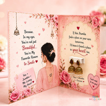 Jhumka Greeting Card