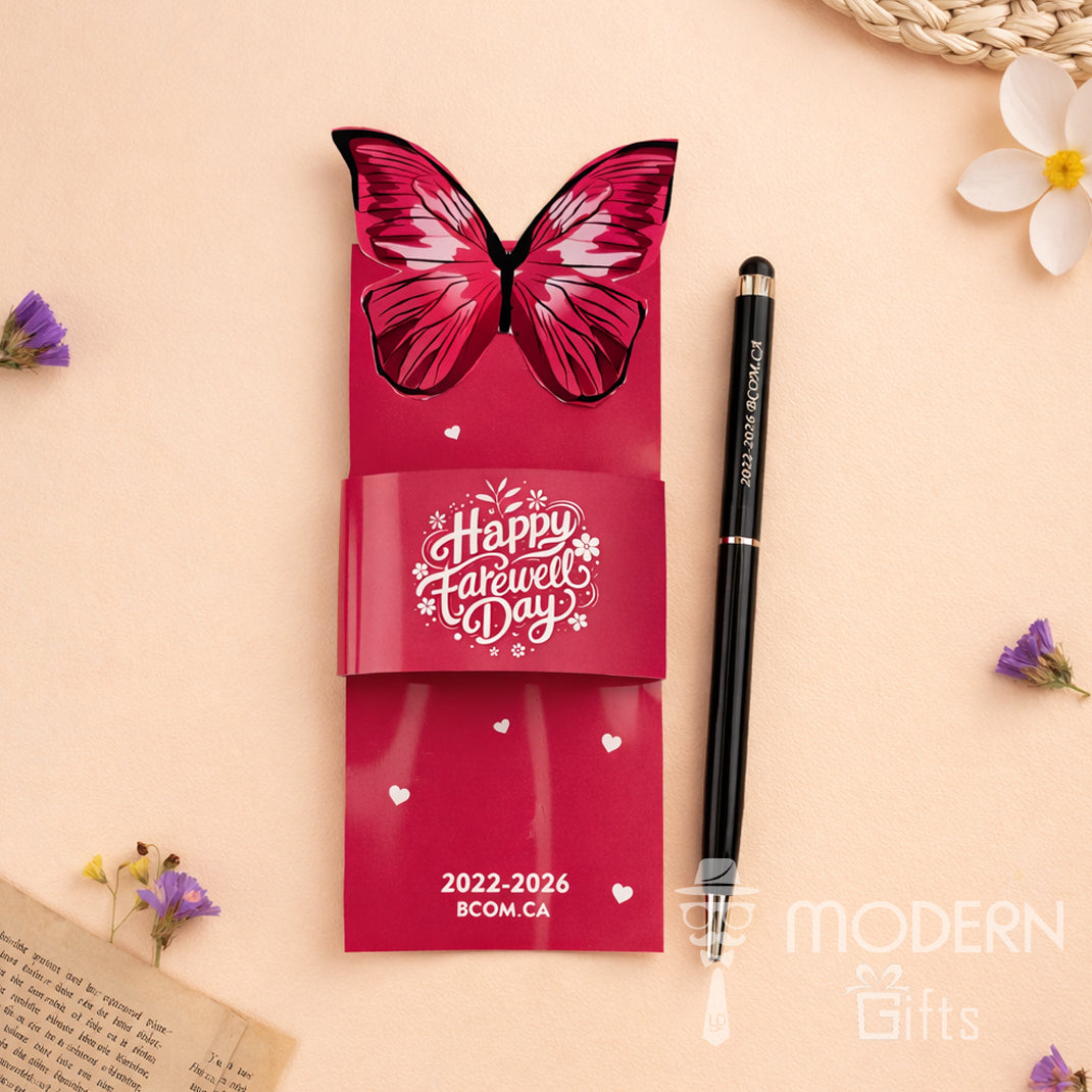 Customized Butterfly Farewell Pen