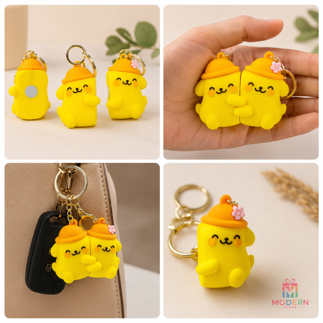 Couple Magnetic Keychain