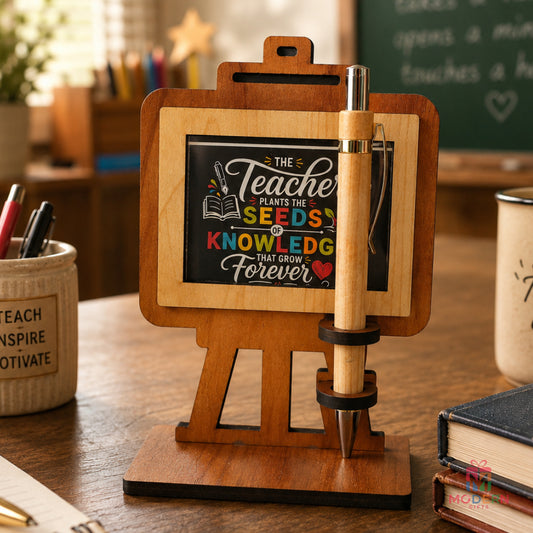 Wooden Pen Stand