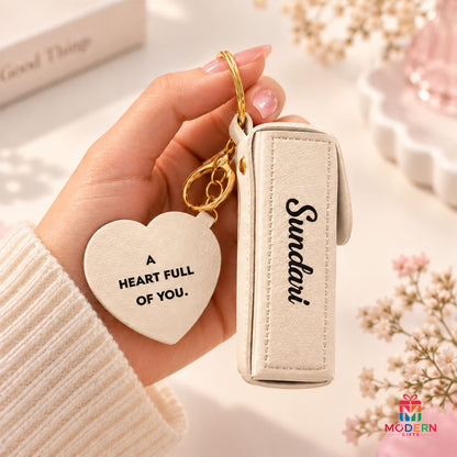 Customised Lipstick Pod Keychain