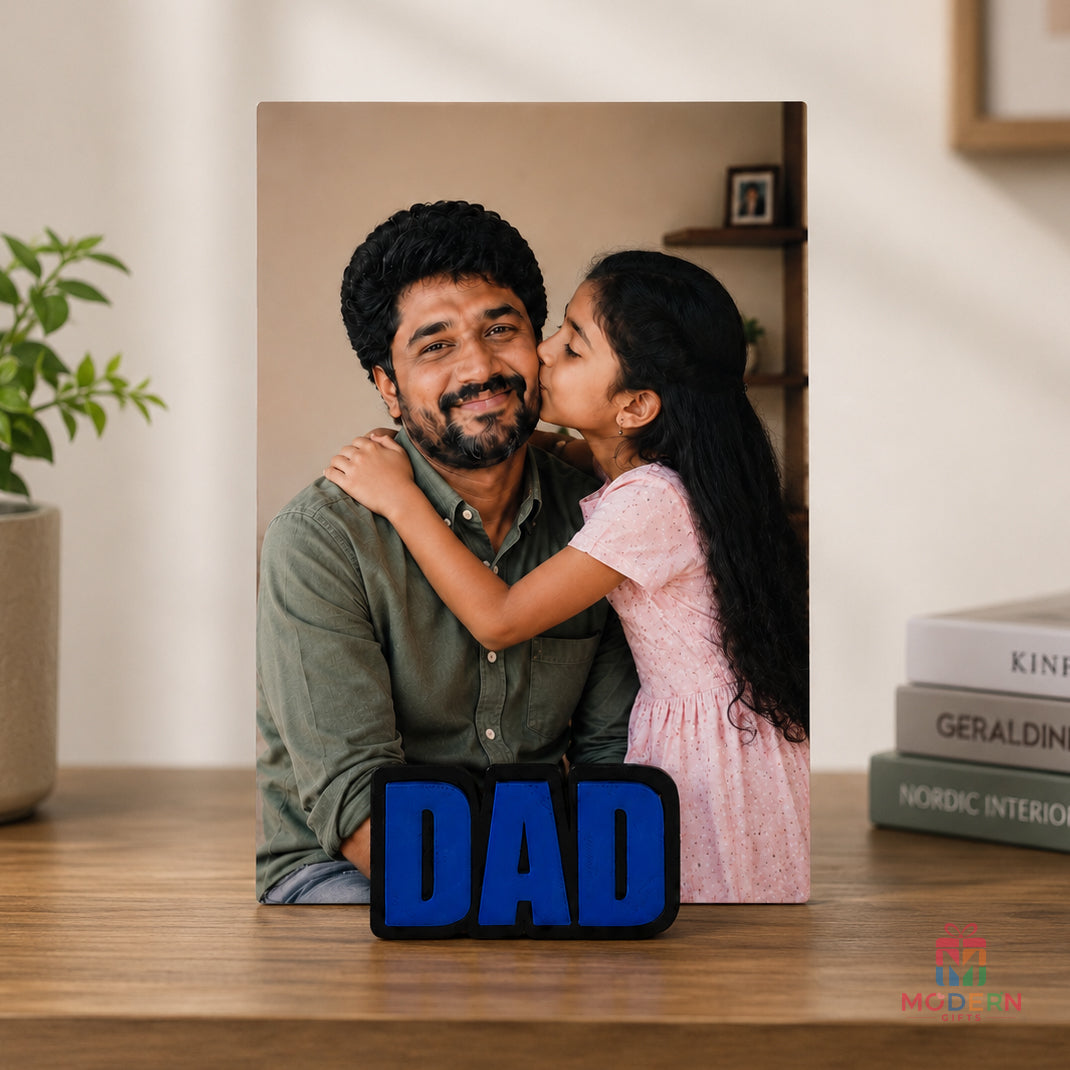 Dad Magnetic Photo Stand