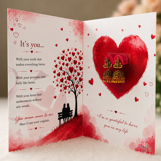 Feelings Jhumka Greeting Card