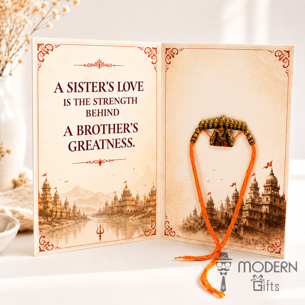 Ravana Rakhi Greeting Card
