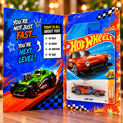 Hot Wheels One Cool Champ Greeting Card