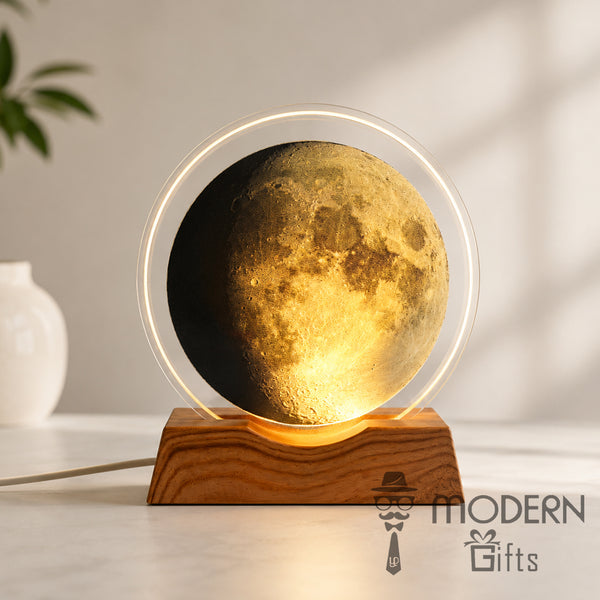 Glass Moon Light Stand