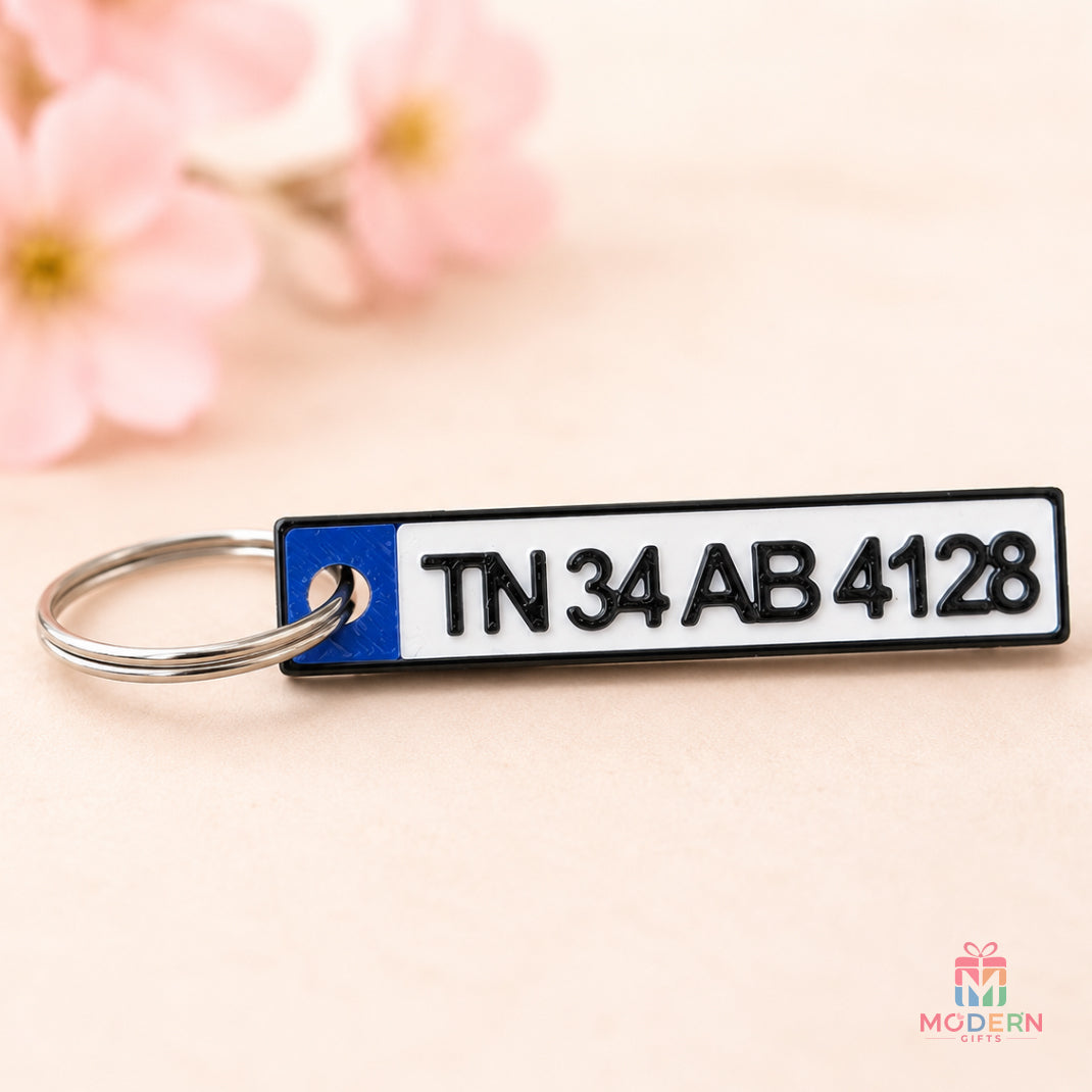 Bike Plate Keychain
