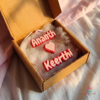 Couple Glow Name Magnet