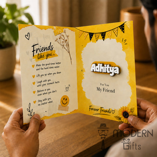 To My Friend Greeting Card With Name Magnet