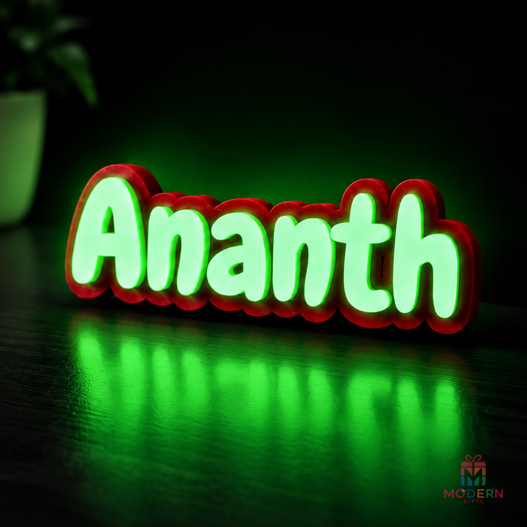 Single Glow Name Magnet