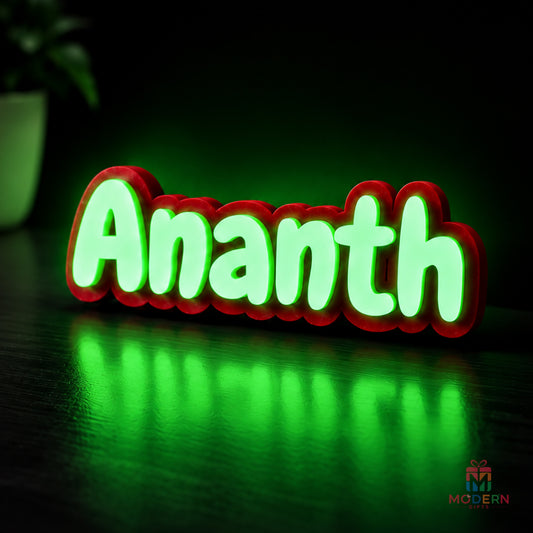 Single Glow Name Magnet