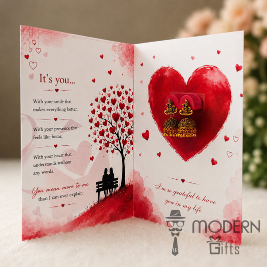 Feelings Jhumka Greeting Card