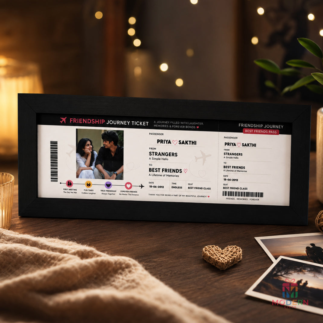Friendship Journey Ticket Frame