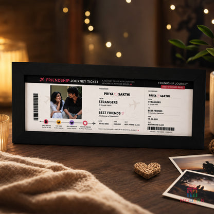 Friendship Journey Ticket Frame