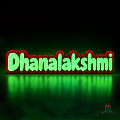 Single Glow Name Magnet - 12 Letters