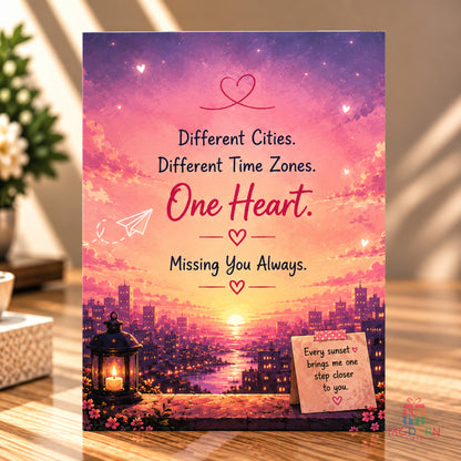 Long Distance Relationship Greeting Card