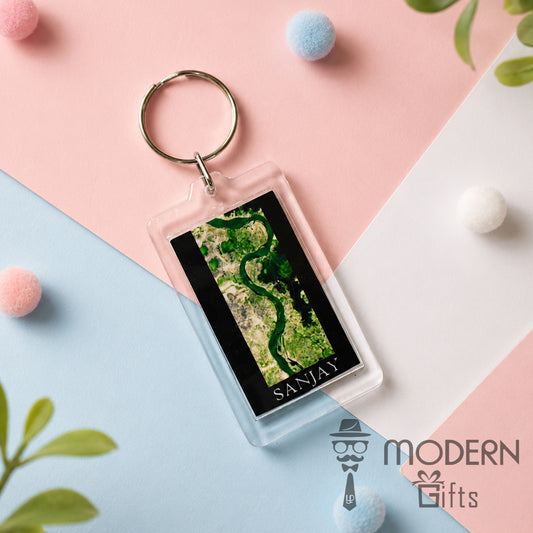 Transparent Landsat Keychain