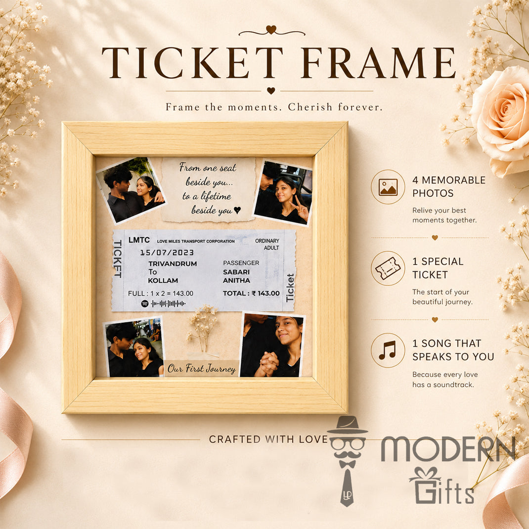 Customised Ticket Frame